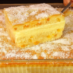 Őszibarack torta citrompudinggal