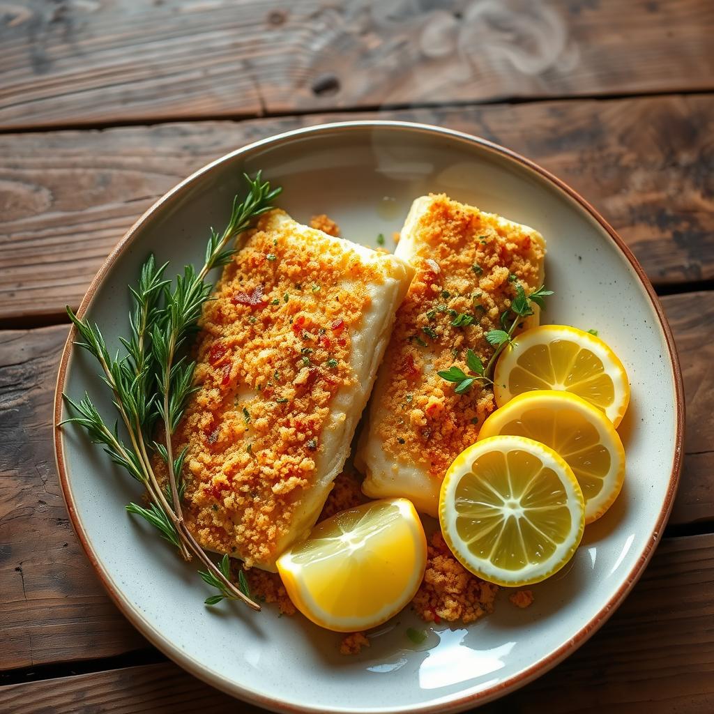 Skinny Crispy Oven-Fried Cod